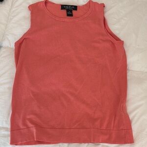 August Silk Coral Tank Top M